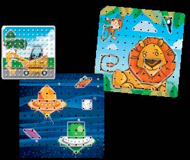 Cromos Geometriza en el Geoplano Ilustraciones adecuadas a d — El Mundo de Sophia