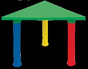 Mesa Preescolar Triangular — El Mundo de Sophia