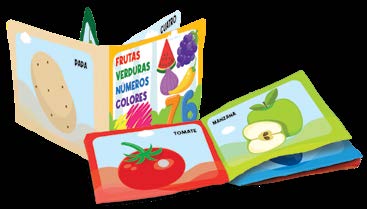 EB7244 Libro Texturas Números, Colores, Frutas y Verduras  T — El Mundo de Sophia